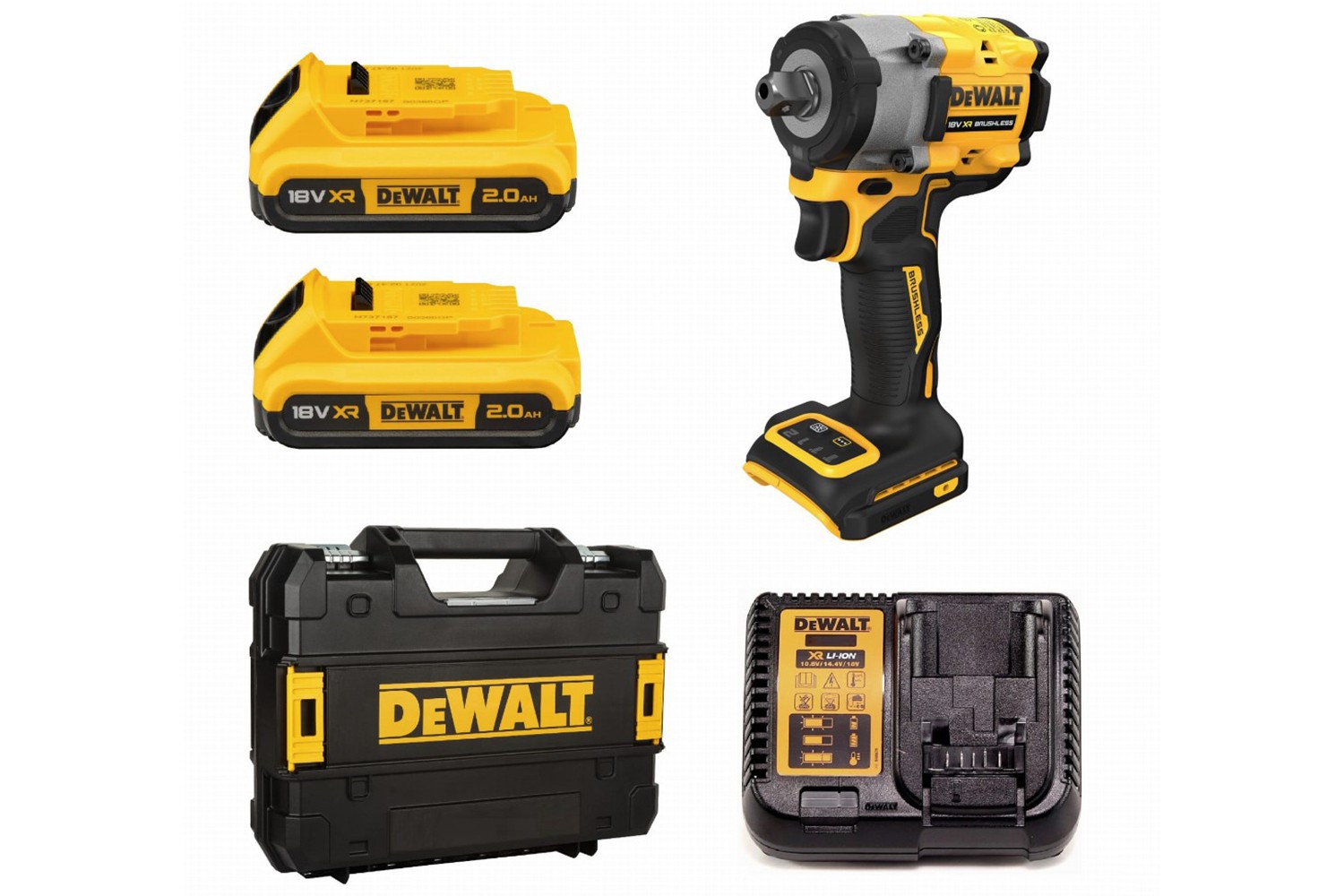 KLUCZ UDAROWY 18V 406NM 1/2" 2AKU 2AH DEWALT
